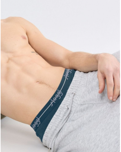 Paquete de 2 boxers largos algodón Sloggi for Men Start (Bleu/Rayures Bleu)