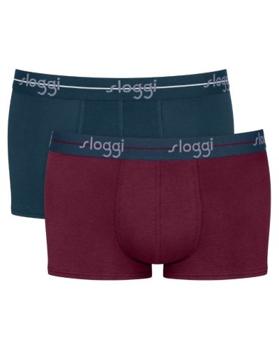 Pack of 2 cotton boxer shorts Sloggi for Men Start (Multicolore)