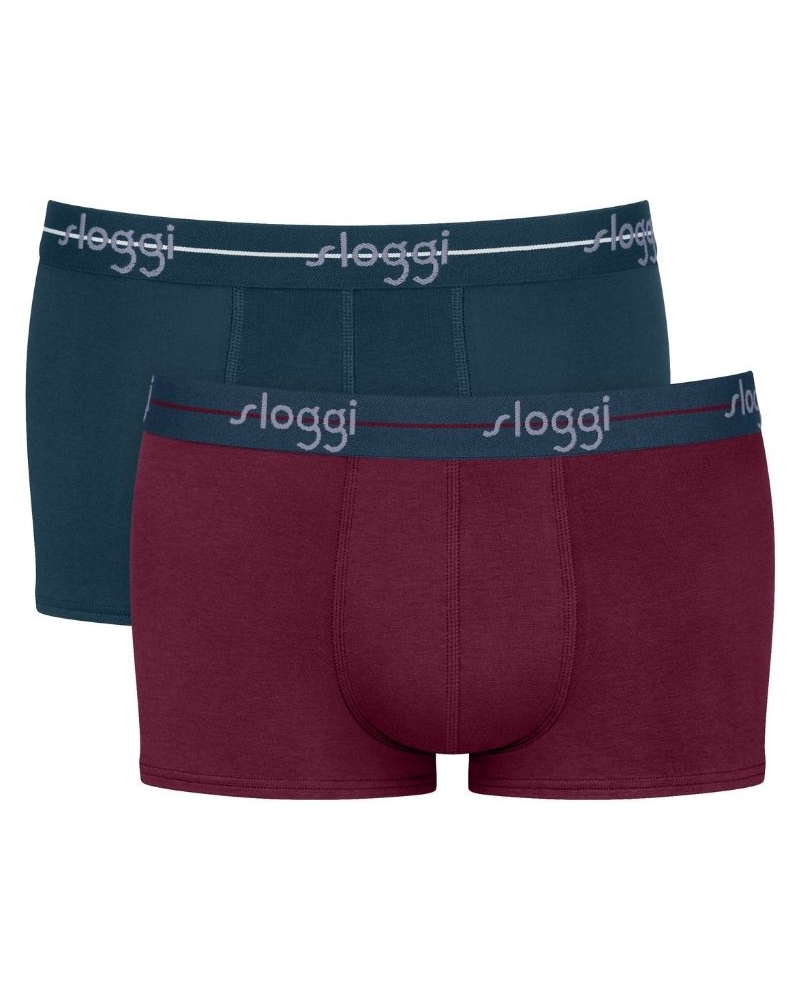 Pack of 2 cotton boxer shorts Sloggi for Men Start (Multicolore)