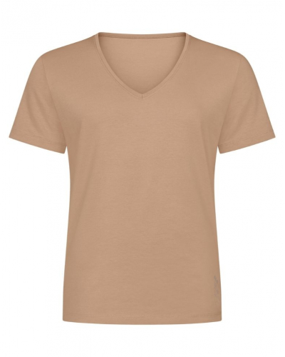 T-shirt col V en coton Sloggi SLG Base (Smoked Sand)