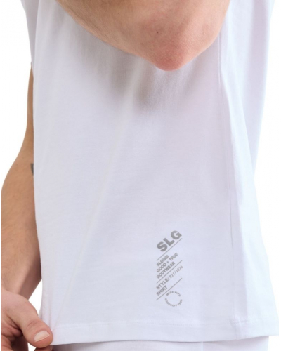 T-shirt col V en coton Sloggi SLG Base (Blanc)