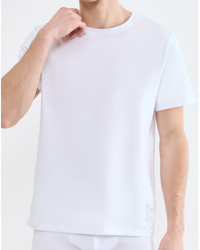 T-shirt col rond en coton Sloggi SLG Base (Blanc)
