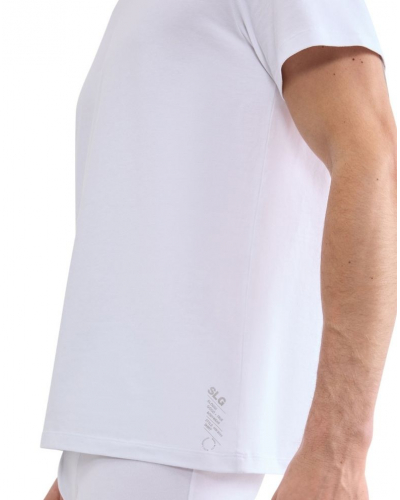 Camiseta con cuello redondo de algodón Sloggi SLG Base (Blanco)