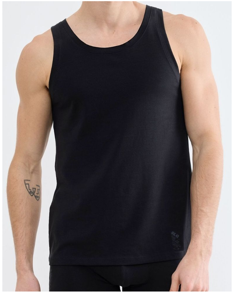 Camiseta de algodón Sloggi SLG Base (Negro)