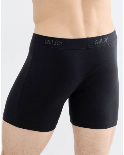 Paquete de 2 boxers largos de algodón Sloggi SLG Base (Negro)