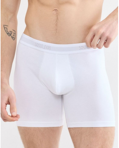 Lot de 2 boxers longs en coton Sloggi SLG Base (Blanc)