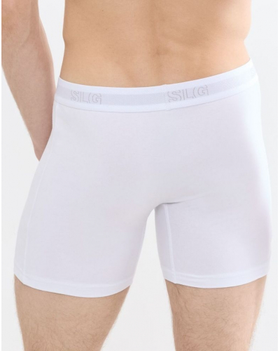 Paquete de 2 boxers largos de algodón Sloggi SLG Base (Blanco)