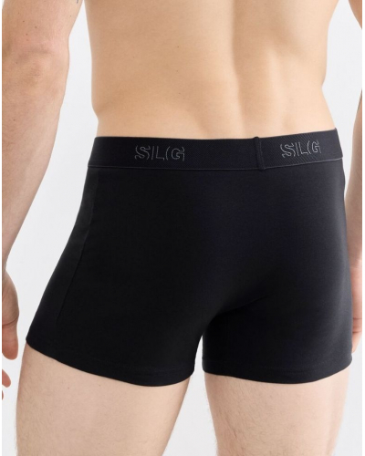 Paquete de 2 boxers de algodón Sloggi SLG Base (Negro)