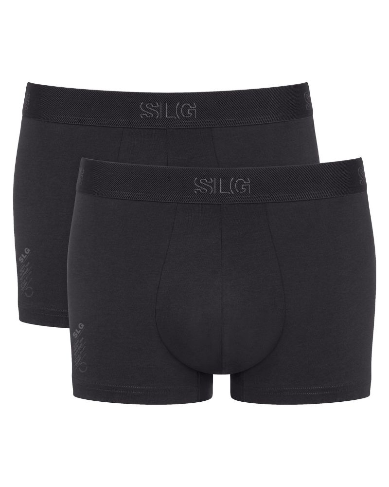 Pack of 2 cotton boxer shorts Sloggi SLG Base (Black)