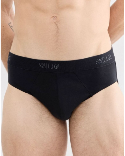 Paquete de 2 calzoncillos de algodón Sloggi SLG Base (Negro)