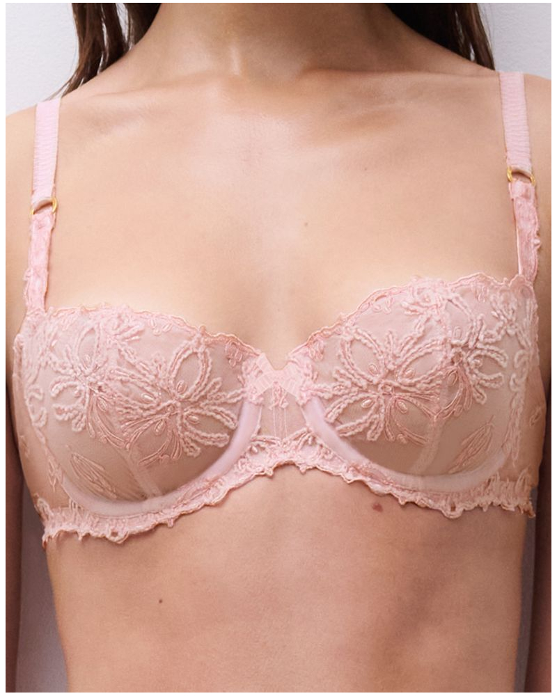 Soutien-gorge corbeille balconnet Chantelle Champs Elysées (Pink Cloud)