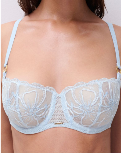 Demi balcony bra Chantelle Fleurs (Icy Flower)