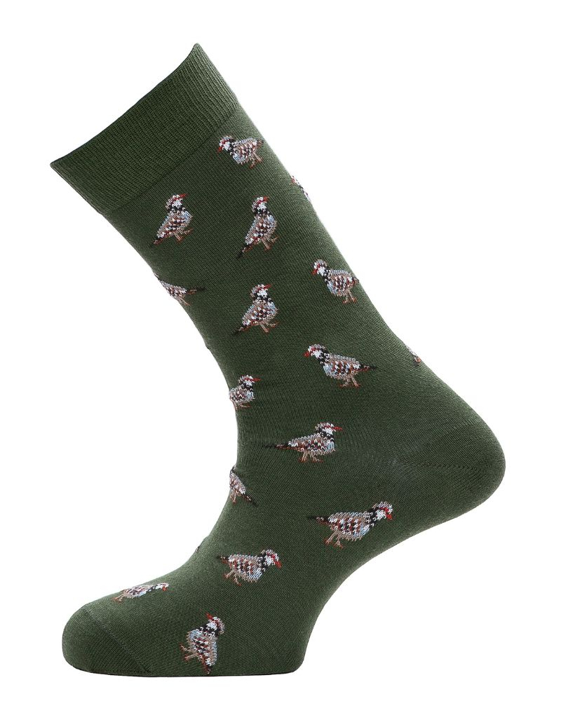 Men's cotton socks Maison Broussaud Les Perdrix (Kaki)