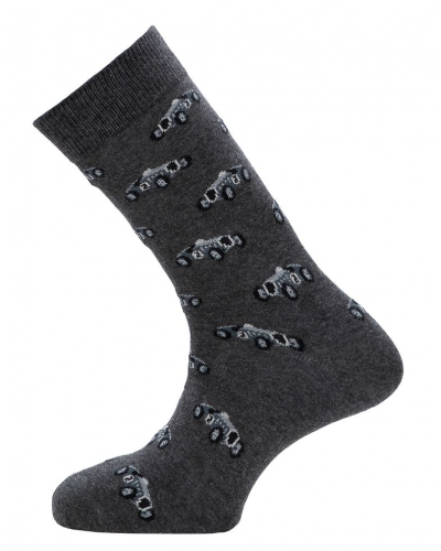 Calcetines de algodón para hombre Maison Broussaud Les Autos (Anthracite)