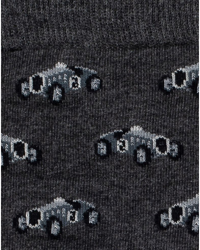 Calcetines de algodón para hombre Maison Broussaud Les Autos (Anthracite)
