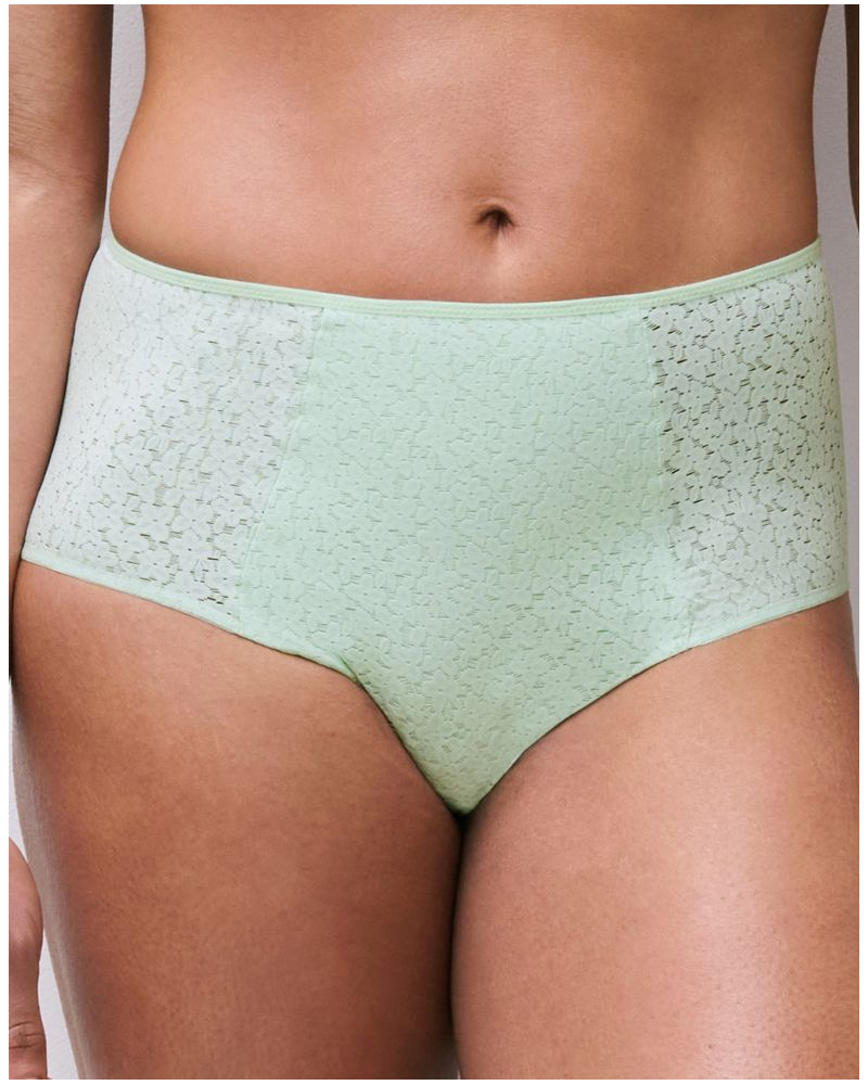 Culotte couvrante taille haute Chantelle EasyFeel Norah (Celadon)