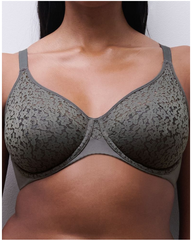 Underwired molded bra Chantelle EasyFeel Norah (Vert Argile)