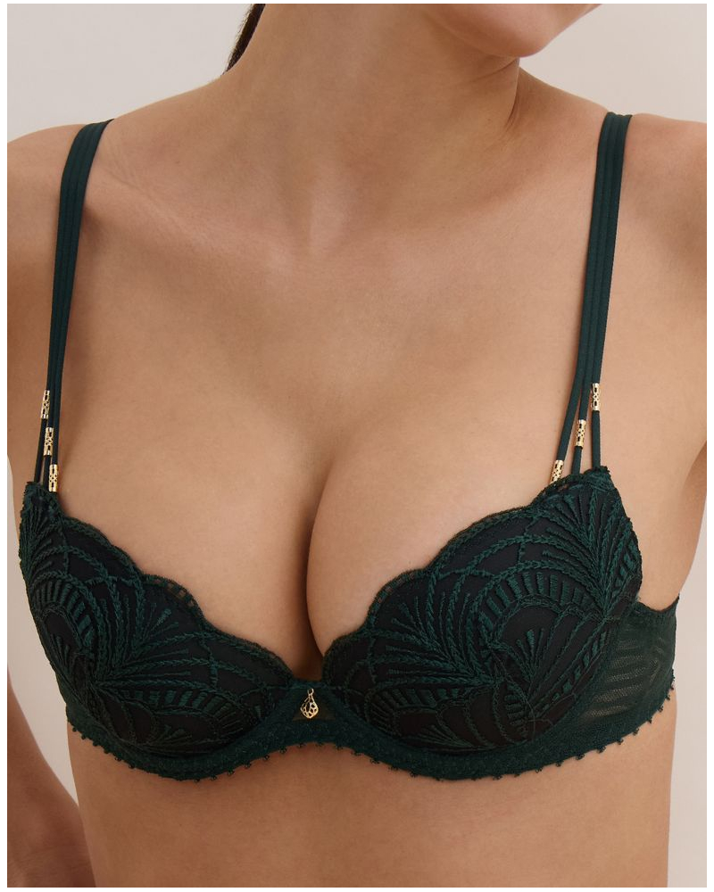 Soutien-gorge plunge coque Aubade Vibes (Mysterious Green)