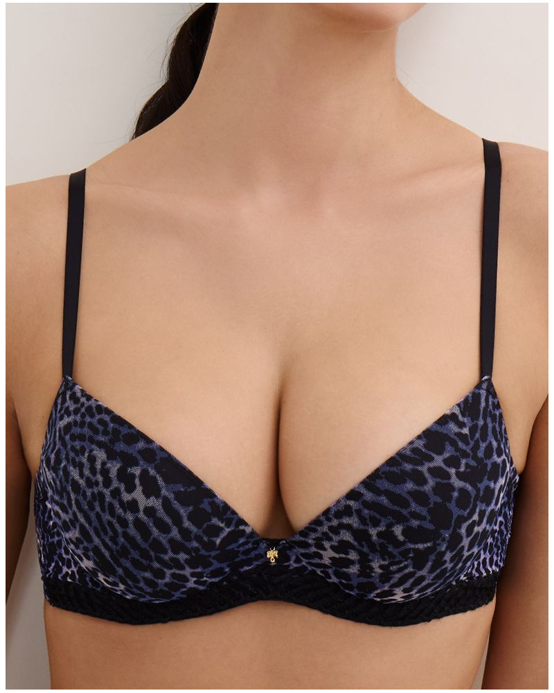 Sujetador plunge con copa moldeada Aubade Vibrant Emotion (Wild Side)
