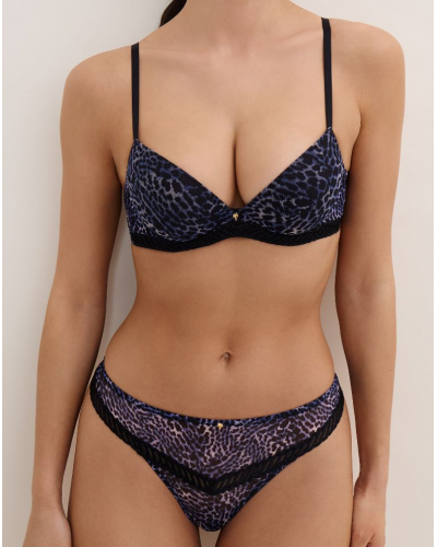 Sujetador plunge con copa moldeada Aubade Vibrant Emotion (Wild Side)