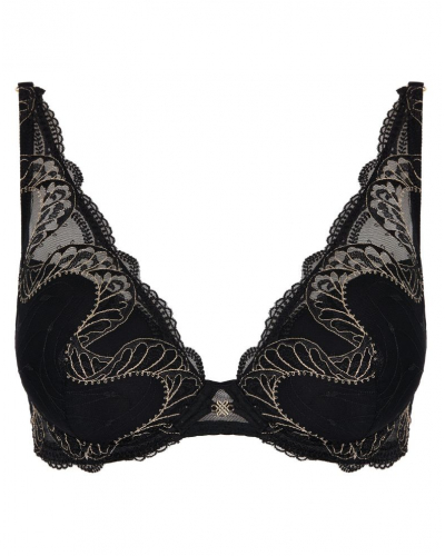 Sujetador plunge foulard Aubade Splendor of Senses (Hypnotic Black)