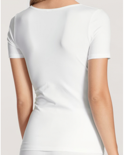T-shirt manches courtes Calida Natural Comfort (Blanc)