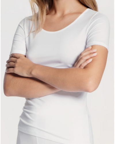 T-shirt manches courtes Calida Natural Comfort (Blanc)