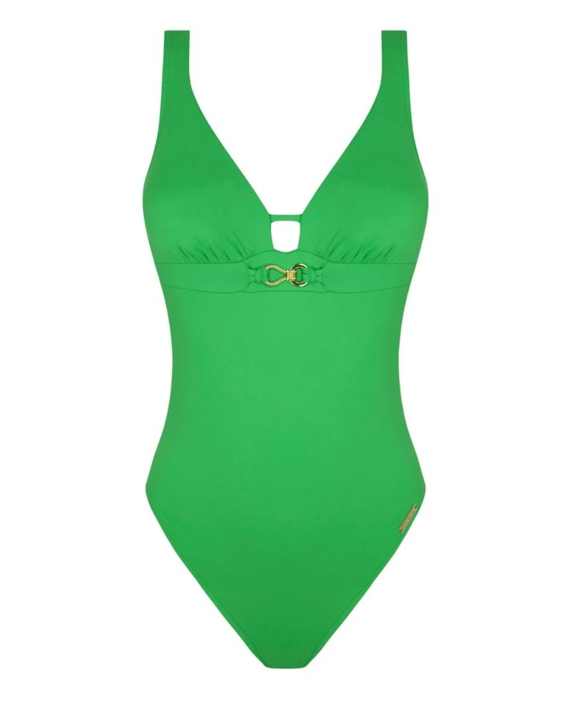 Traje de baño una pieza con sujeción abierta Lise Charmel Sillage Couture (Vert Sillage)