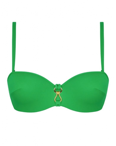 Padded bandeau bath bra Lise Charmel Sillage Couture (Vert Sillage)