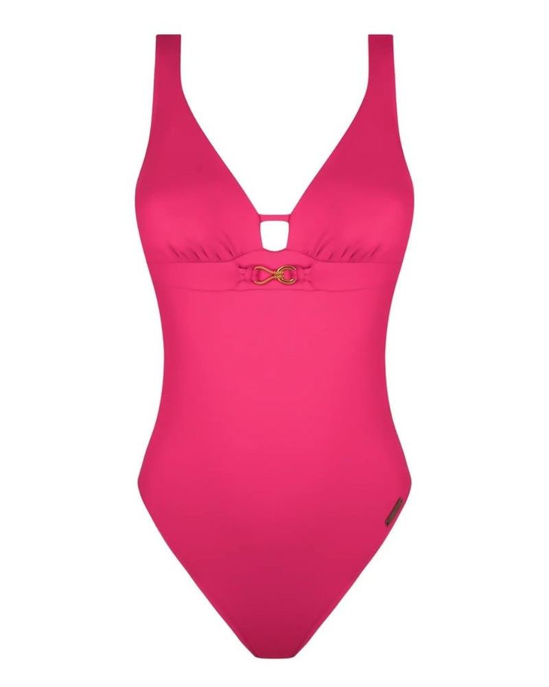 Maillot de bain une pièce maintien ouvert Lise Charmel Sillage Couture (Fuschia Sillage)