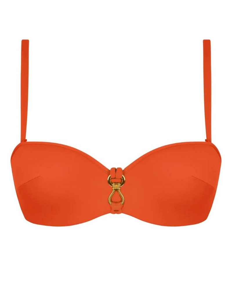 Padded bandeau bath bra Lise Charmel Sillage Couture (Orange Sillage)