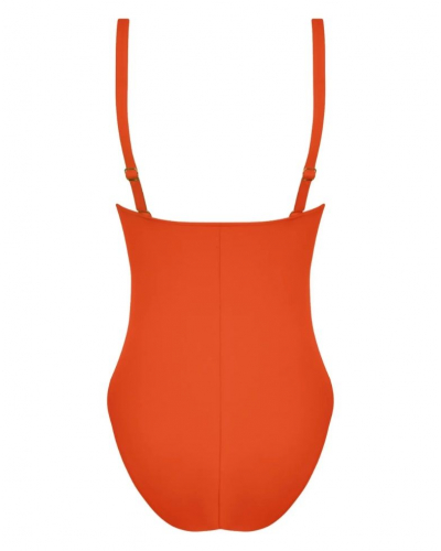 One-piece support swimsuit Lise Charmel Sillage Couture (Orange Sillage)