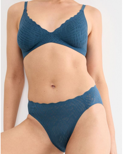 Slip échancré Sloggi Zero Feel Bliss (Smocky Blue)