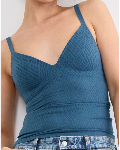 T-shirt push-up V-neck Sloggi Zero Feel Bliss (Smocky Blue)