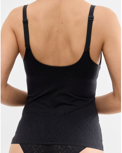 T-shirt push-up col V Sloggi Zero Feel Bliss (Noir)
