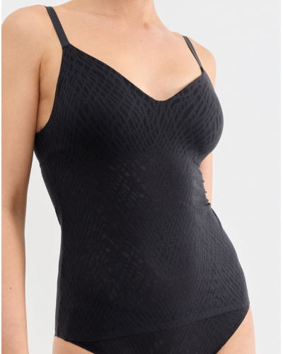 T-shirt push-up con escote V Sloggi Zero Feel Bliss (Negro)