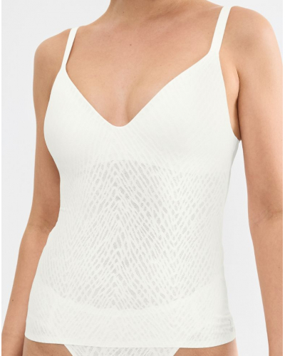 T-shirt push-up col V Sloggi Zero Feel Bliss (Silk White)