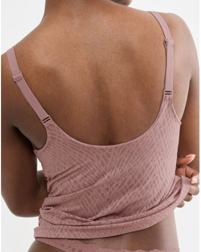 T-shirt push-up V-neck Sloggi Zero Feel Bliss (Cacao)