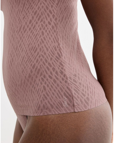 T-shirt push-up V-neck Sloggi Zero Feel Bliss (Cacao)