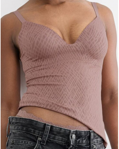 T-shirt push-up V-neck Sloggi Zero Feel Bliss (Cacao)