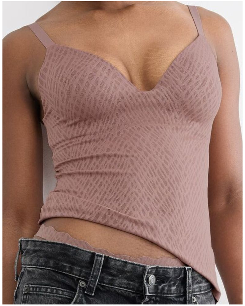 T-shirt push-up con escote V Sloggi Zero Feel Bliss (Cacao)