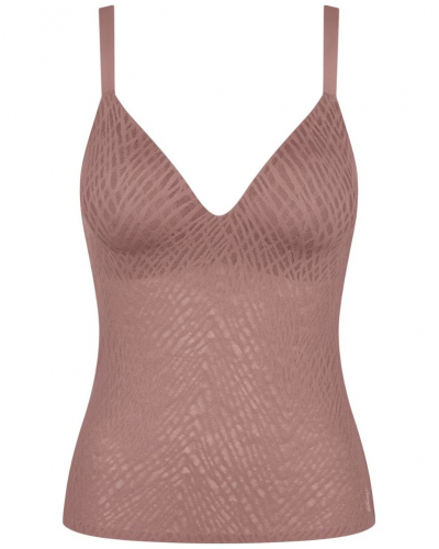 T-shirt push-up V-neck Sloggi Zero Feel Bliss (Cacao)