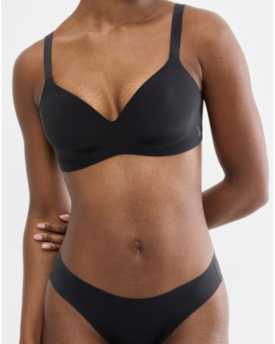 Brassière push-up sans armature Sloggi Zero Feel (Noir)