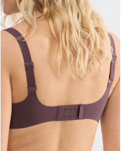 Push-up bralette wireless Sloggi Zero Feel (Merlot)