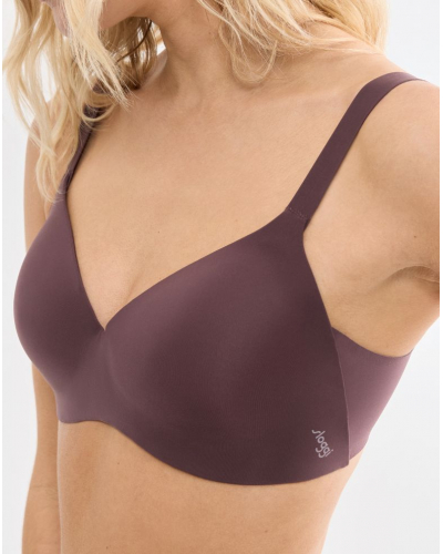 Push-up bralette wireless Sloggi Zero Feel (Merlot)