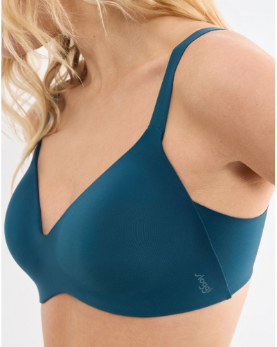 Push-up bralette wireless Sloggi Zero Feel (Smoky Blue)