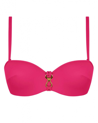 Sujetador de baño bandeau preformado Lise Charmel Sillage Couture (Fuschia Sillage)