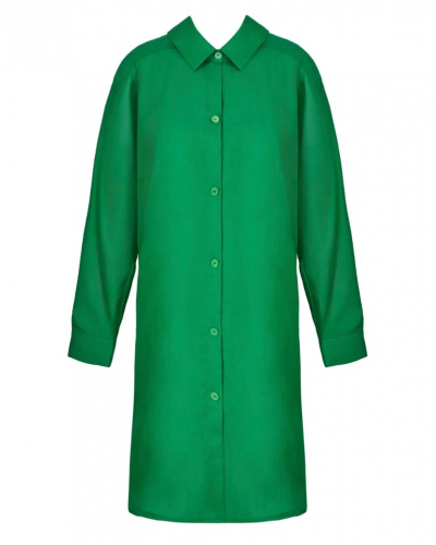 Camisa de playa en algodón y seda Lise Charmel Voyage d'Eté (Vert Sillage)