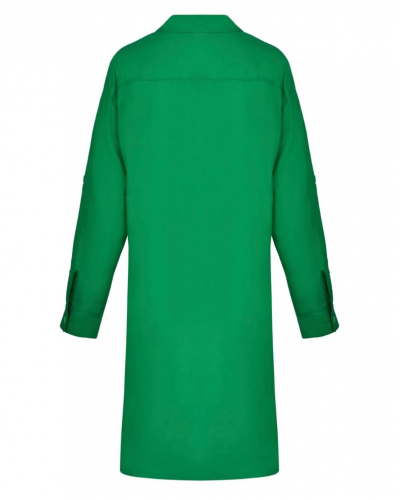 Camisa de playa en algodón y seda Lise Charmel Voyage d'Eté (Vert Sillage)