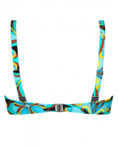 Sujetador triangular de baño con aros Antigel La Psychédélique (Bleu Vibrant)